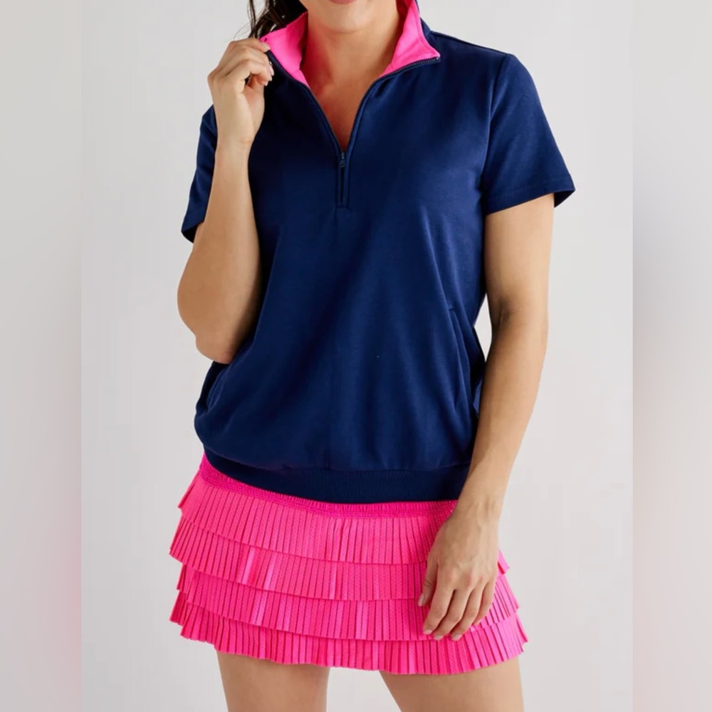 Short Sleeve Quarter Zip